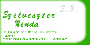 szilveszter minda business card